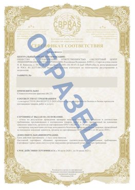 Образец Сертификат СТО 01.064.00220722.2-2020 Туймазы Сертификат СТО 01.064.00220722.2-2020 